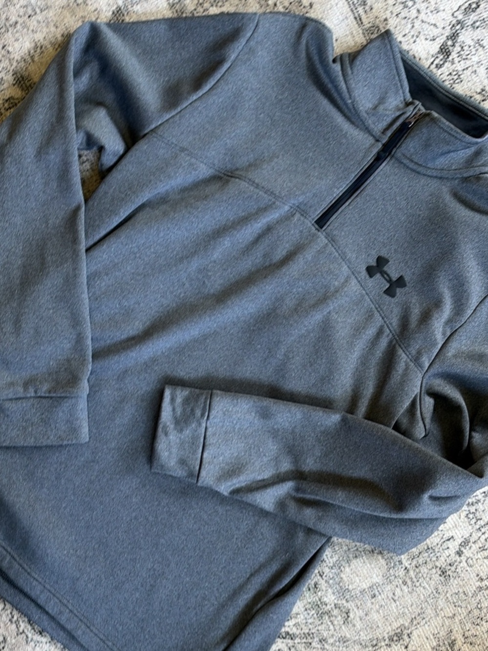 Under Armour Men’s Zip-Up Pullover Sweater - Charcoal Gray